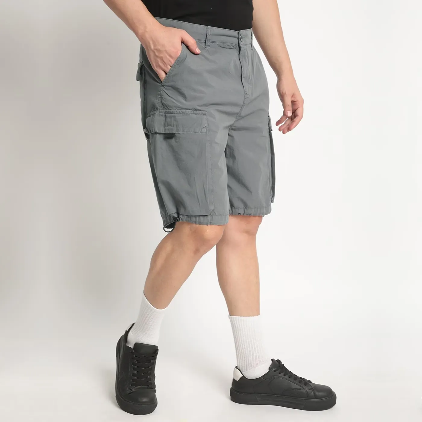 Men Regular Fit Cargo Shorts - Image 2